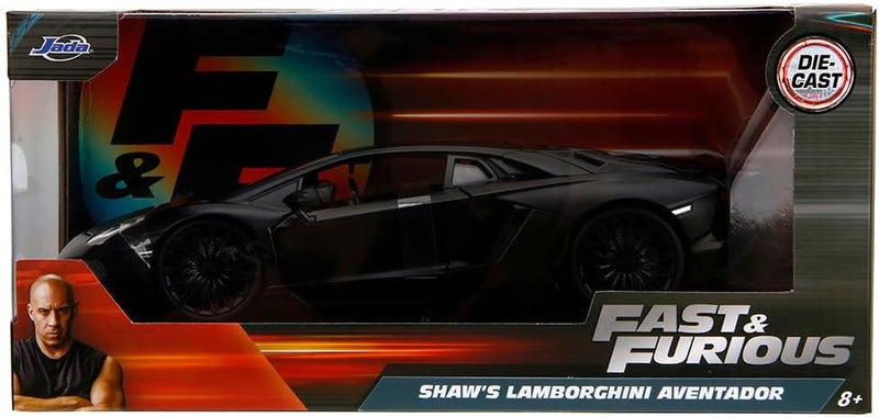 Jada Fast & Furious Shaw's Lamborghini Aventador 1:24 Die Cast Collectible - Image 7