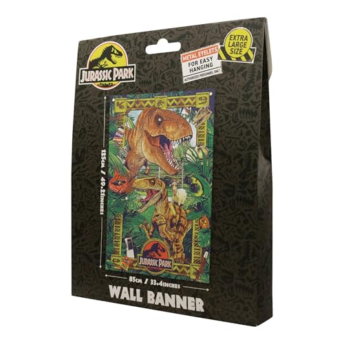 Jurassic Park Jurassic Park Wall Banner 125 x 85 cm, size reference