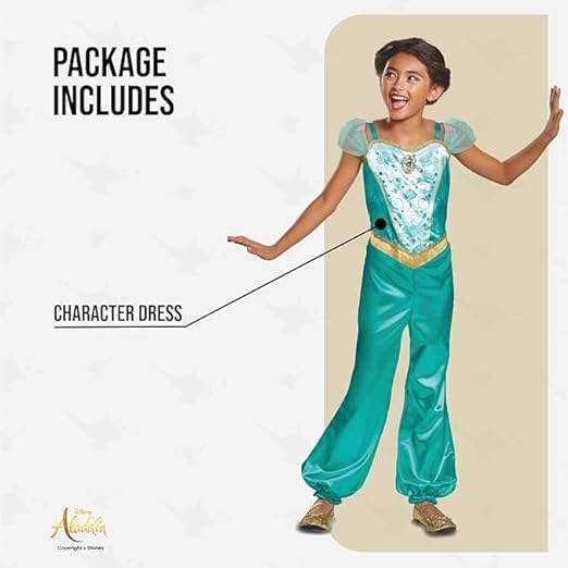 Disguise Disney Princess Jasmine Costume (4 6YR) - Image 5