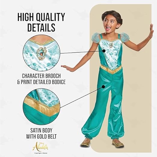 Disguise Disney Princess Jasmine Costume (4 6YR) - Image 6