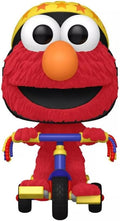 Funko POP Rides: Sesame Street Elmo on Trike Flocked, side angle