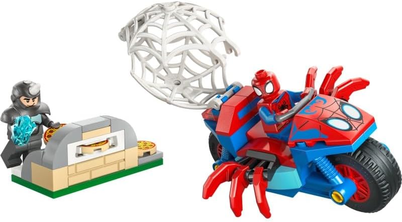 LEGO Spidey 11206 Spidey on his Motorcycle vs Rhino