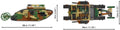 Cobi 2993 World War I Mark I 878 pcs - Image 3