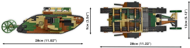 Cobi 2993 World War I Mark I 878 pcs - Image 3