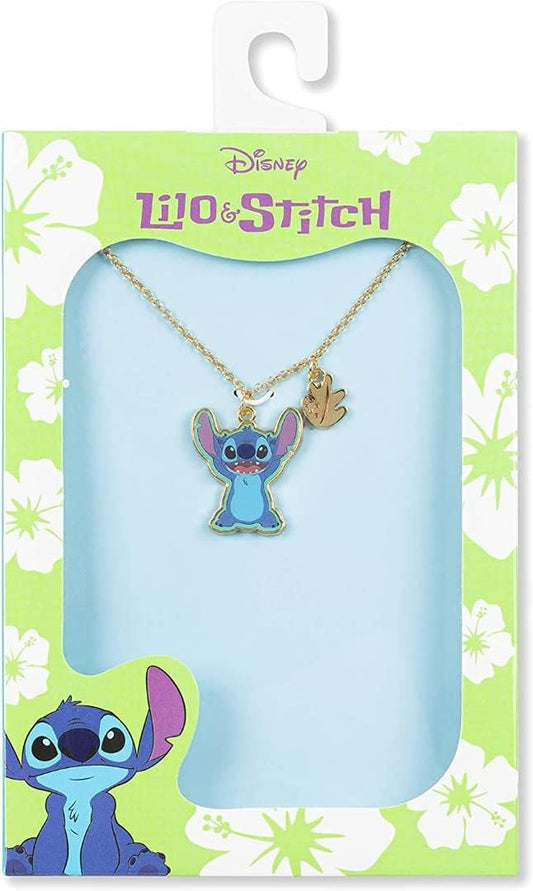 Disney Stitch Mulitcoloured Gold Enamel Costume Necklace