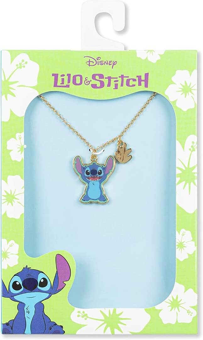 Disney Stitch Mulitcoloured Gold Enamel Costume Necklace