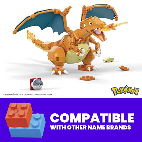 Mega Construx Pokémon Charizard Wonder Builders Construction, size reference