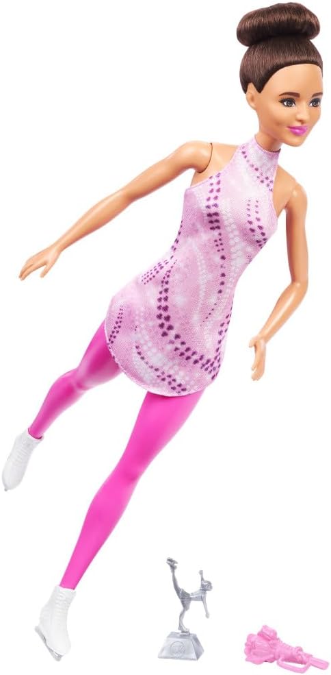 Ice Skater Barbie Careers Fashion Doll with Removable Outfit