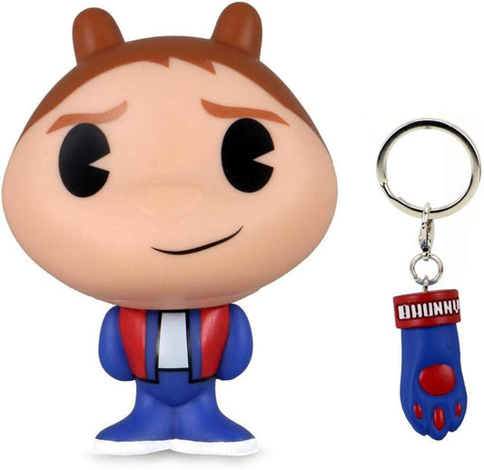 Back To The Future Marty 4" Stylized Figure With Keyring (Kidrobot Bhunny) Bttf