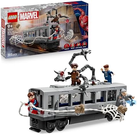 LEGO Marvel 76321 Spider-Man vs Doc Ock Subway Train Scene