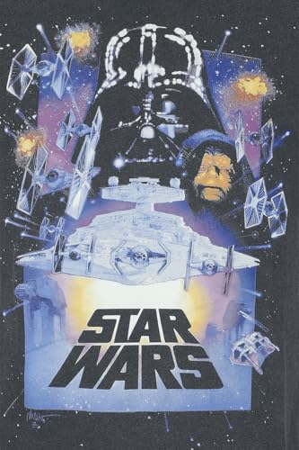 Star Wars Vintage Poster SuperHeroes Inc. Acid Wash T-Shirt, packaging shot