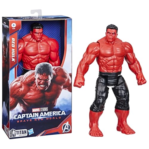 Captain America Brave New World Titan Hero Series Deluxe Red, size reference