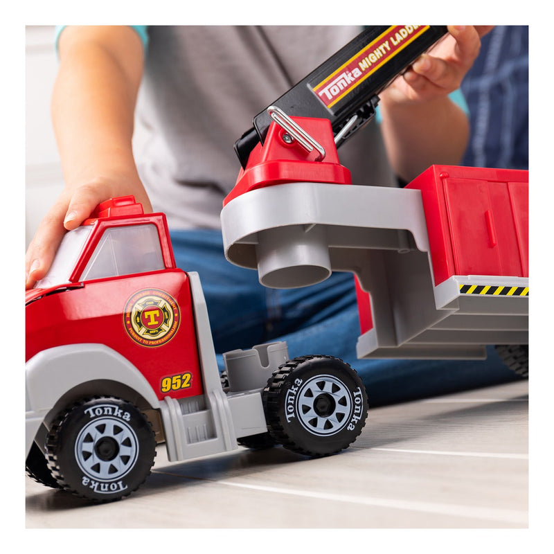 Tonka - Steel Classics - Hook & Ladder Fire Truck, alternate view