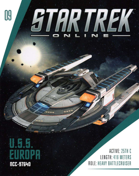 U.S.S. Europa NCC-97640 Europa-Class Battle Cruiser Diecast Model Ship STO (Star Trek / Eaglemoss), alternate view