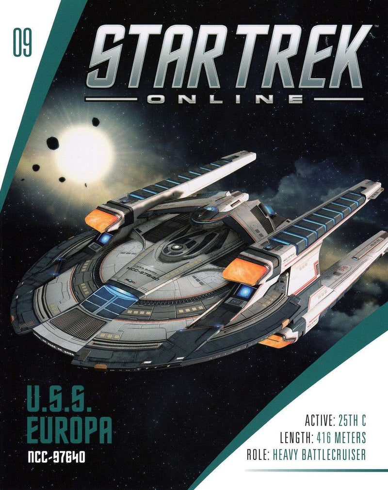 U.S.S. Europa NCC-97640 Europa-Class Battle Cruiser Diecast Model Ship STO (Star Trek / Eaglemoss), alternate view