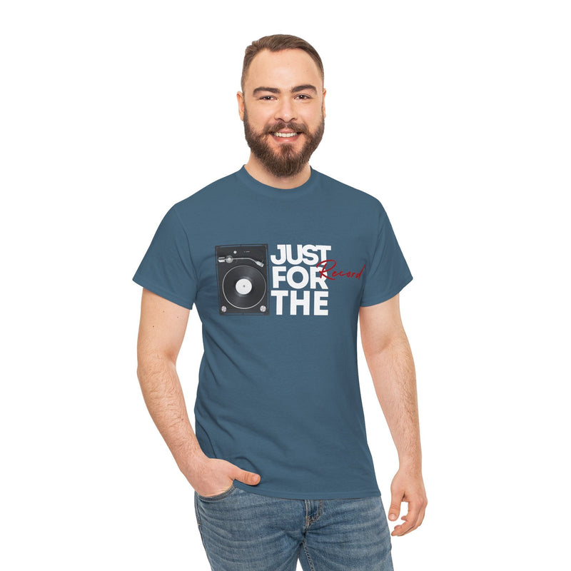'Just for the Record' Men's Vinyl T-Shirt, product detail