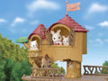 Sylvanian Families Adventure Tree House Toy Playset for Ages 3 and Up, close-up detail
