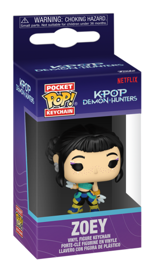KPop Demon Hunters - Zoey Funko Pop! Keychain Vinyl Figure