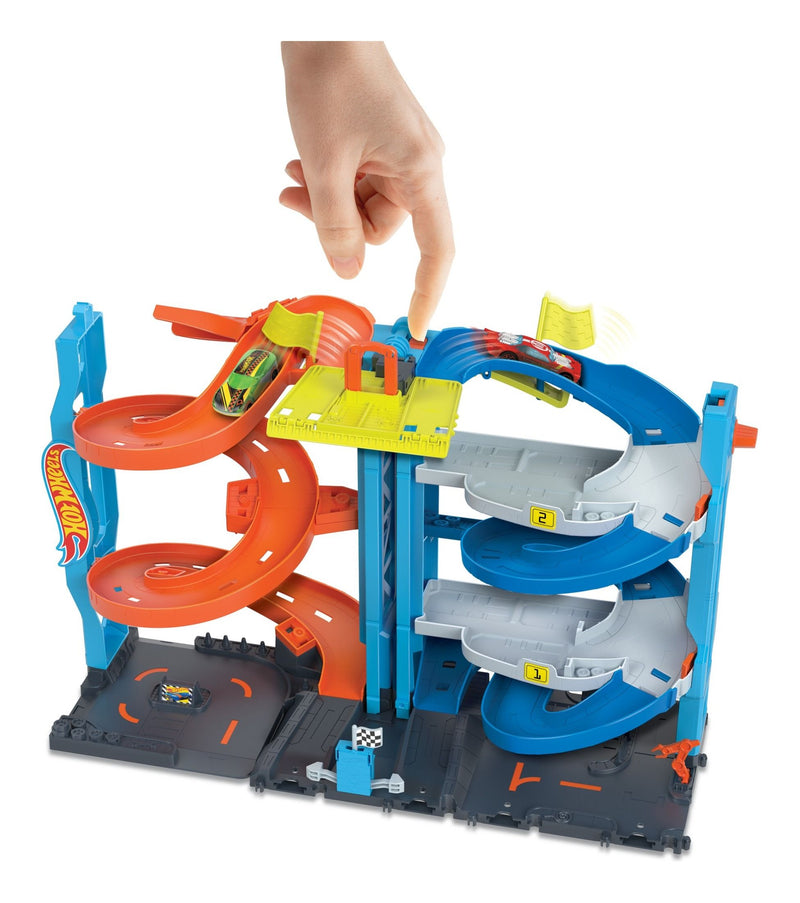 Hot Wheels City Transforming Race Tower Playset - Image