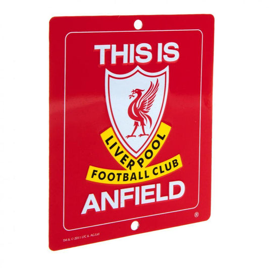 Liverpool FC This Is Anfield Window Sign, alternate view