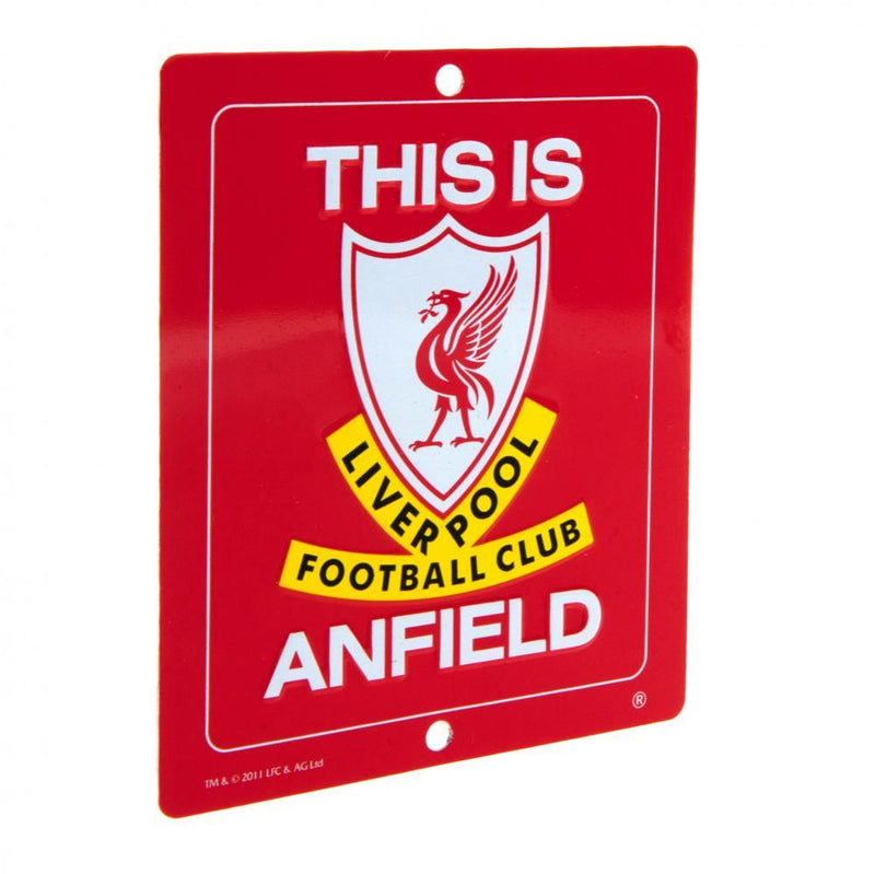 Liverpool FC This Is Anfield Window Sign, alternate view