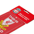 Liverpool FC This Is Anfield Window Sign, side angle