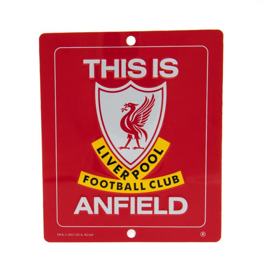 Liverpool FC This Is Anfield Window Sign collectible from Infinity Collectibles 2026