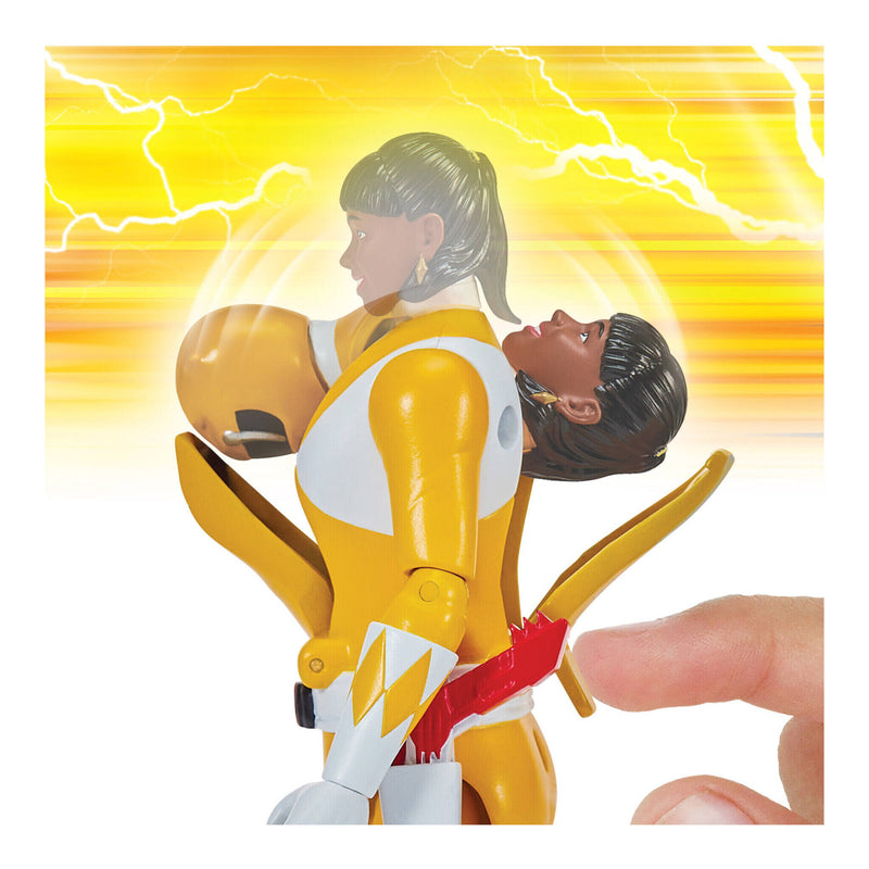 Mighty Morphin Power Rangers Auto Morphin Figure - Yellow Ranger