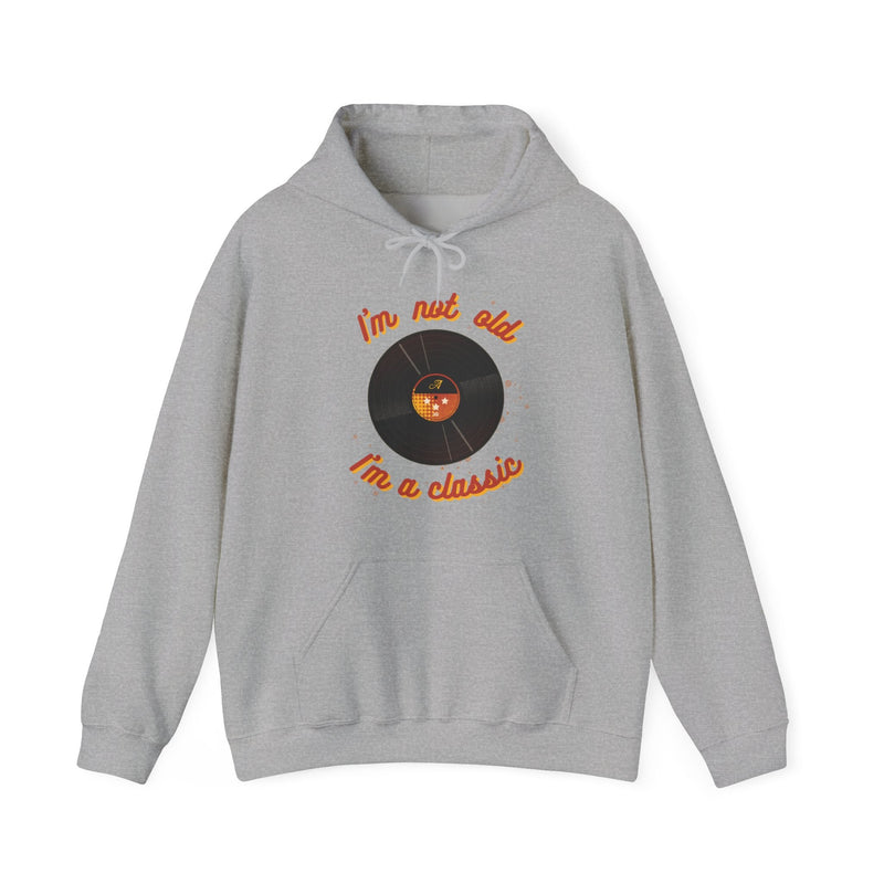 'I'm Not Old, I'm a Classic' Men's Hoodie, rear view