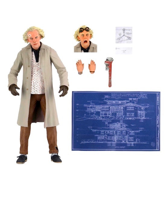 Back To The Future Doc Brown Part 1 / Ver 1 (1985) Ultimate 7" Scale Action Figure