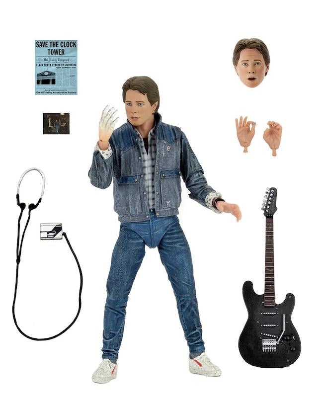 Back To The Future Marty Mcfly 1985 Guitar Audition Ultimate 7" Scale Action Figure