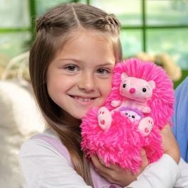 Curlimals Mummy and Baby Mimi Interactive Hedgehog Plush Toy