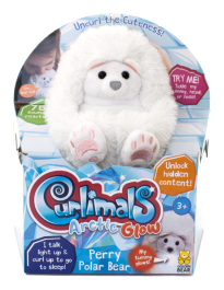 Curlimals Perry Polar Bear Arctic Glow Interactive Pet Toy