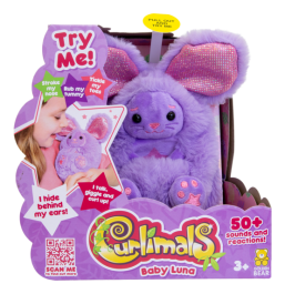 Curlimals Luna Bunny Interactive Pet Toy