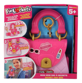 FunLockets Tiny Bag Kids Roleplay Mini Bag with Surprises