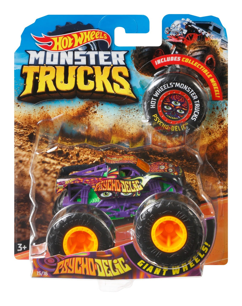 Hot Wheels Monster Trucks 1:64 Scale Assorted (Case of 8)