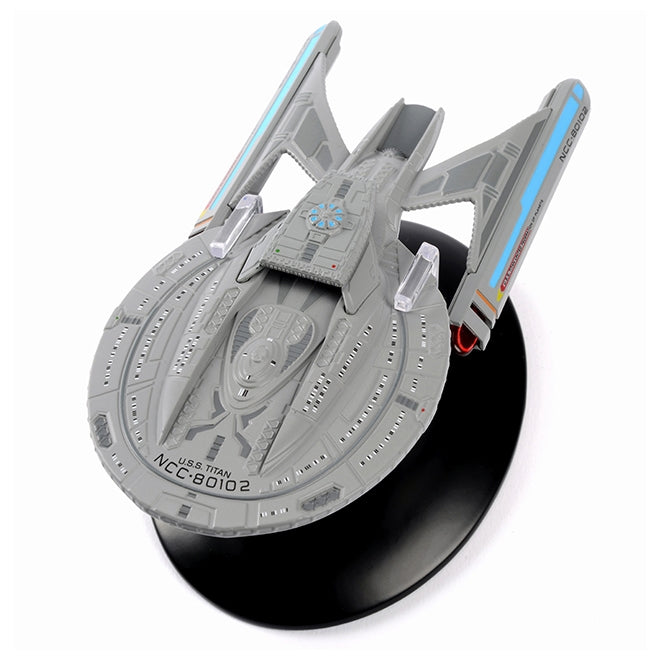 U.S.S. Titan NCC-80102 (Luna Class) Model Diecast Ship BONUS ISSUE (Eaglemoss / Star Trek), alternate view