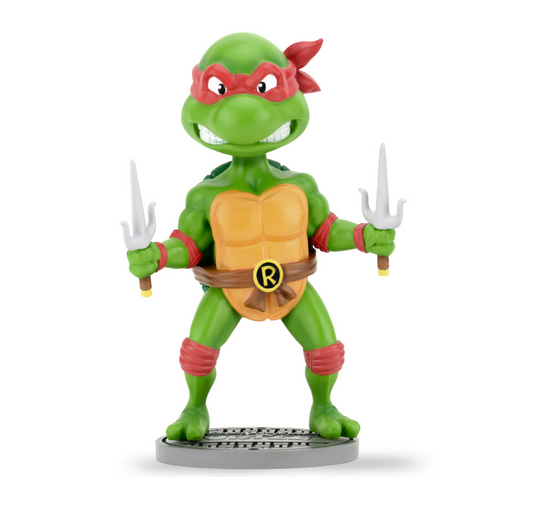 Teenage Mutant Ninja Turtles Cartoon Raphael 6.5" Head Knocker front view