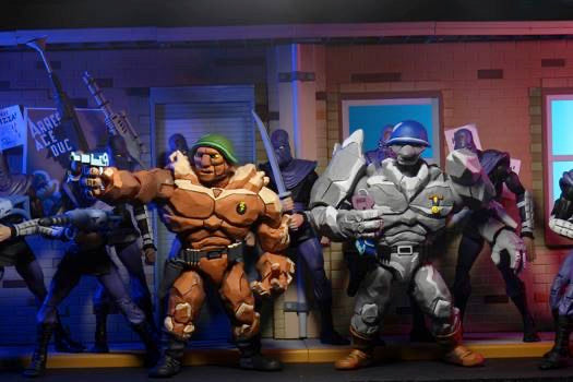Teenage Mutant Ninja Turtles Cartoon Tragg & Granitor 7" Scale Action Figure 2-Pack close up detail