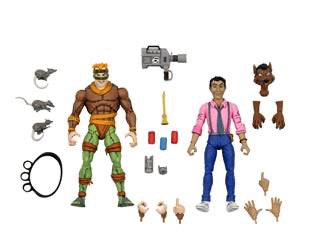 TMNT Cartoon Rat King And Vernon 2-Pack 7" Scale Action Figures - Reduction - Teenage Mutant Ninja Turtles