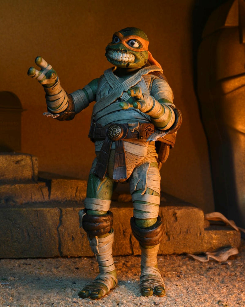 TMNT x Universal Monsters Michelangelo as The Mummy Ultimate 7" Action Figure alternate view