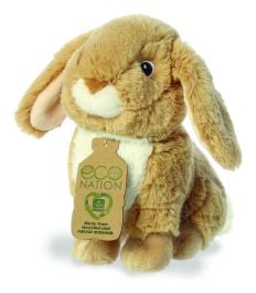 Eco Nation  Lop Eared Rabbit Tan Soft Toy