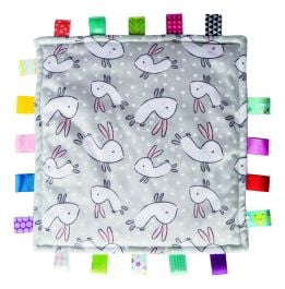 Mary Meyer Original Comfy Bunnies Taggies Baby Sensory Blanket