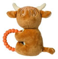 Mary Meyers Hetty Highland Cow Rattle, in display