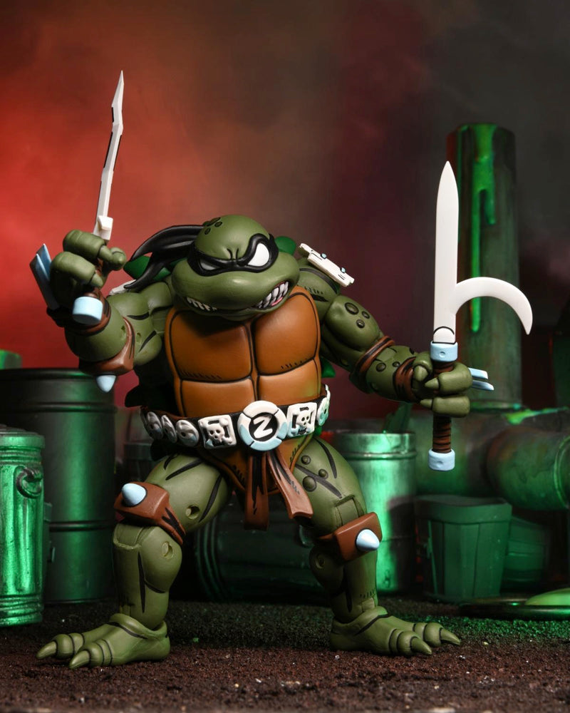Teenage Mutant Ninja Turtles Archie Comics Slash 7" Scale Action Figure close up detail