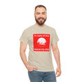 'In Case of Fire, Save My Vinyl' T-Shirt, close-up detail