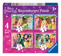 Disney Princess 4 in a Box Jigsaw Puzzle, size reference