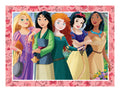 Disney Princess 4 in a Box Jigsaw Puzzle, showing reverse