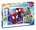 Spidey and His Amazing Friends 49 Piece Jigsaw Puzzle 3 Pack, in display