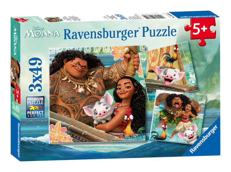 Moana 2, 3x49pc collectible from Abgee